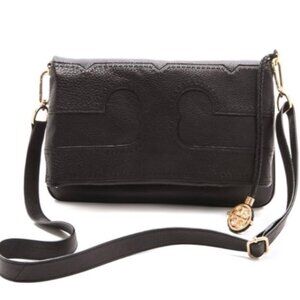Tory Burch Amalie Leather Foldover Crossbody Clutch